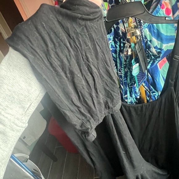 Black Cabi snap top tie waist jumpsuit, L. So soft!! - Picture 5 of 5